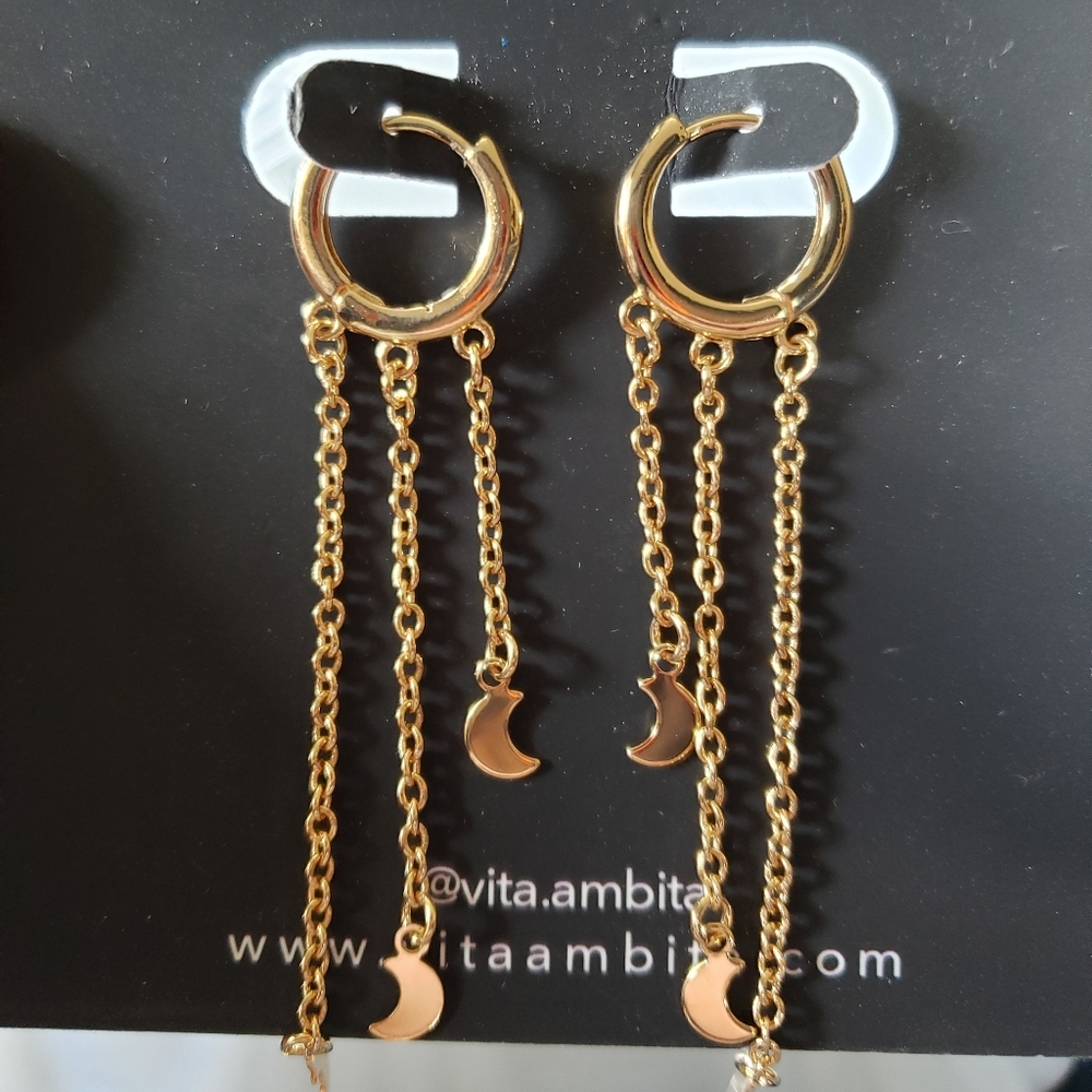 Vita Ambita Half Moon Earrings